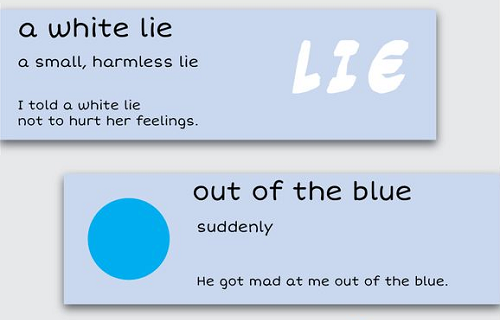 White lie; Out of the blue