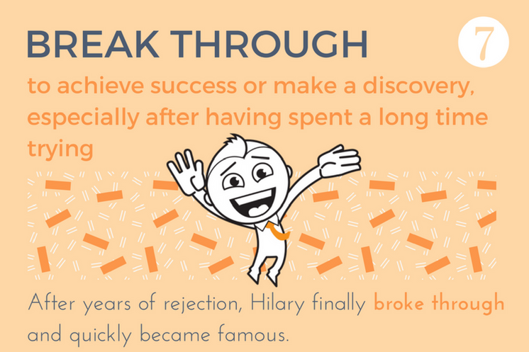 Break through nghĩa là gì?